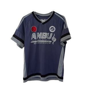 Kakashi #9 ANBU Black OPS Special Tactical Unit Box Lunch Naruto Jersey Large